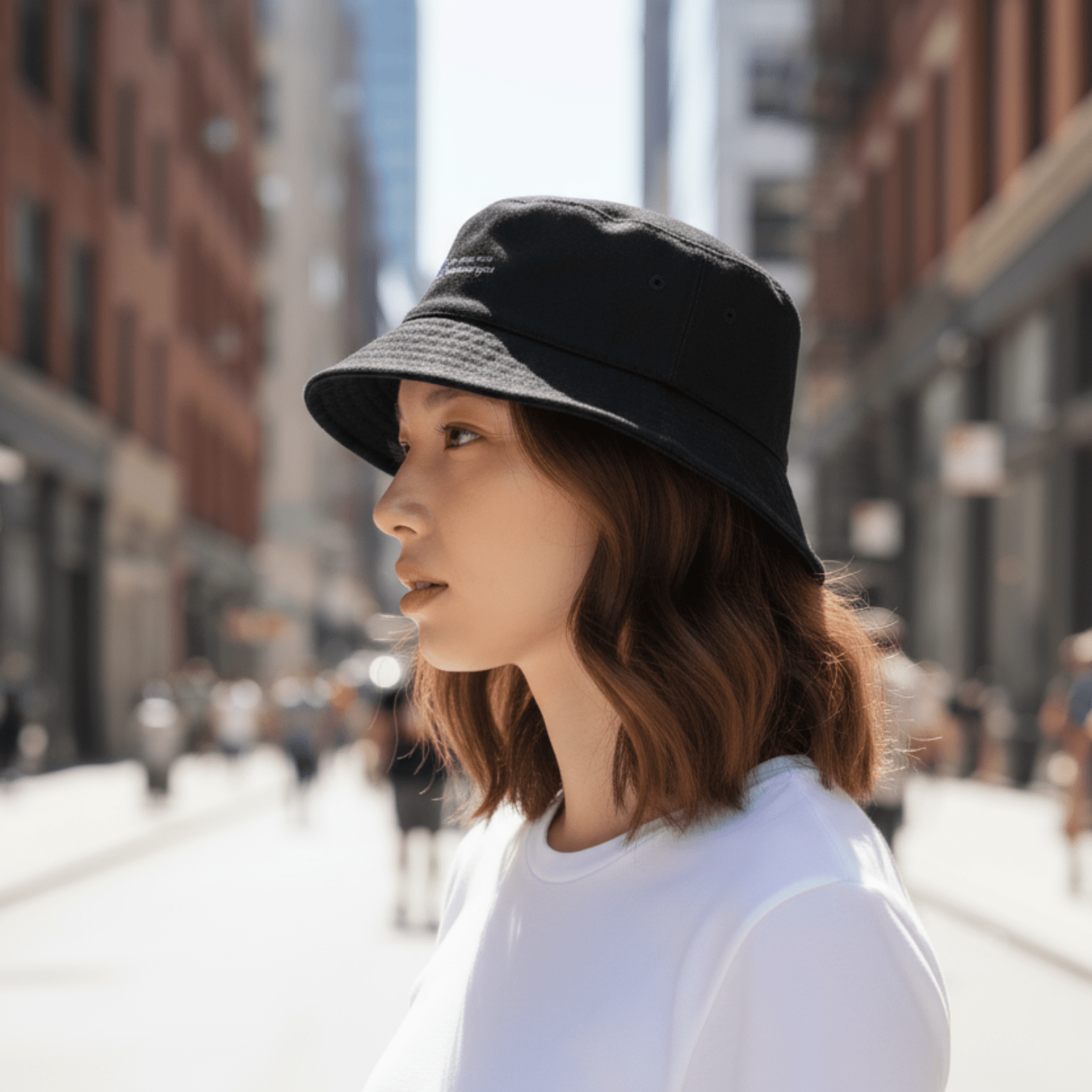 No Shit Shirts - Bucket Hat (Text only): Girls just wanna have fun(damental rights) - Bucket Hat - basic