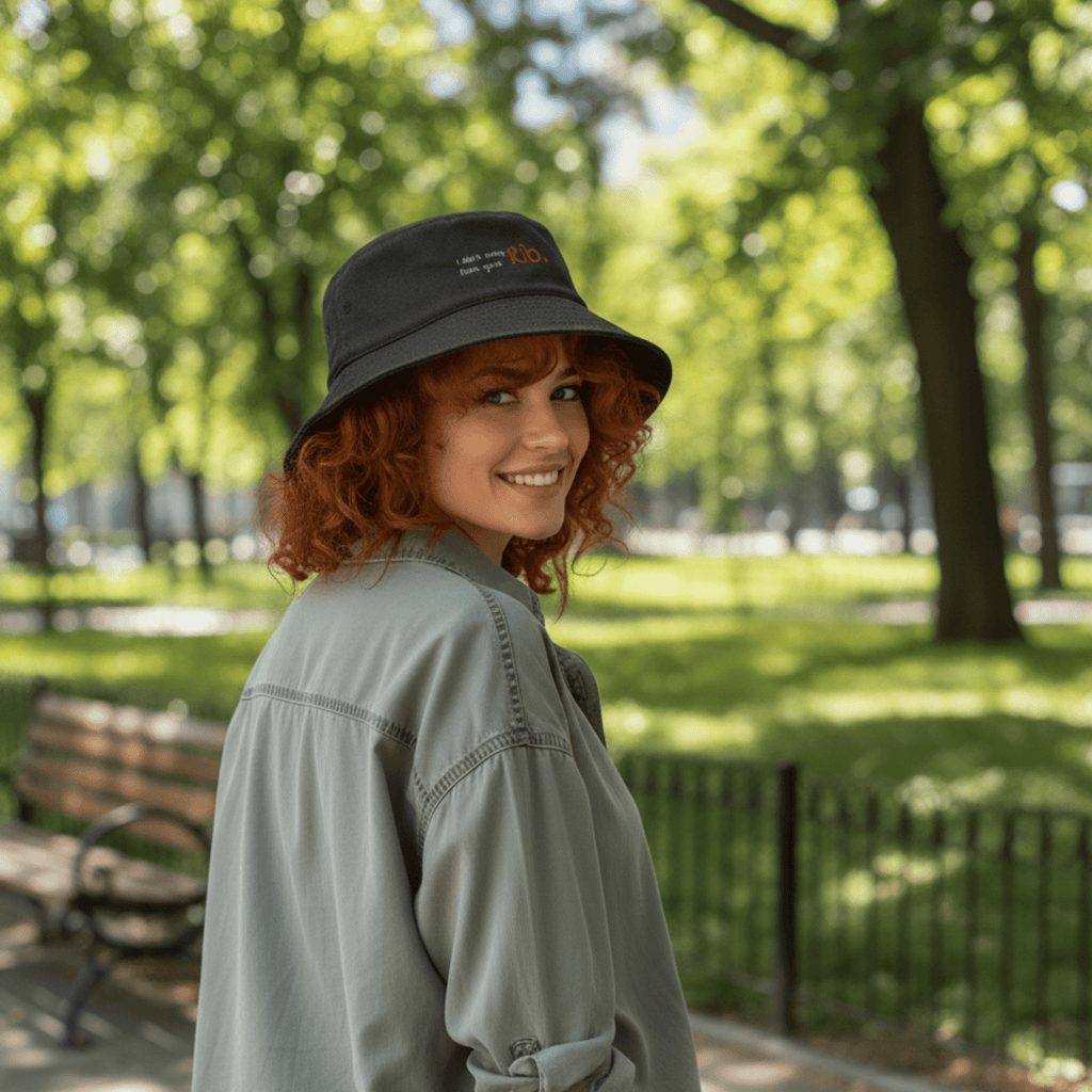 No Shit Shirts - Bucket Hat (Text only): I didn’t come from your rib. - Body & Autonomy & Sexism - basic