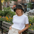 No Shit Shirts - Bucket Hat (Text only): I’ll take power over flowers - Bucket Hat - basic