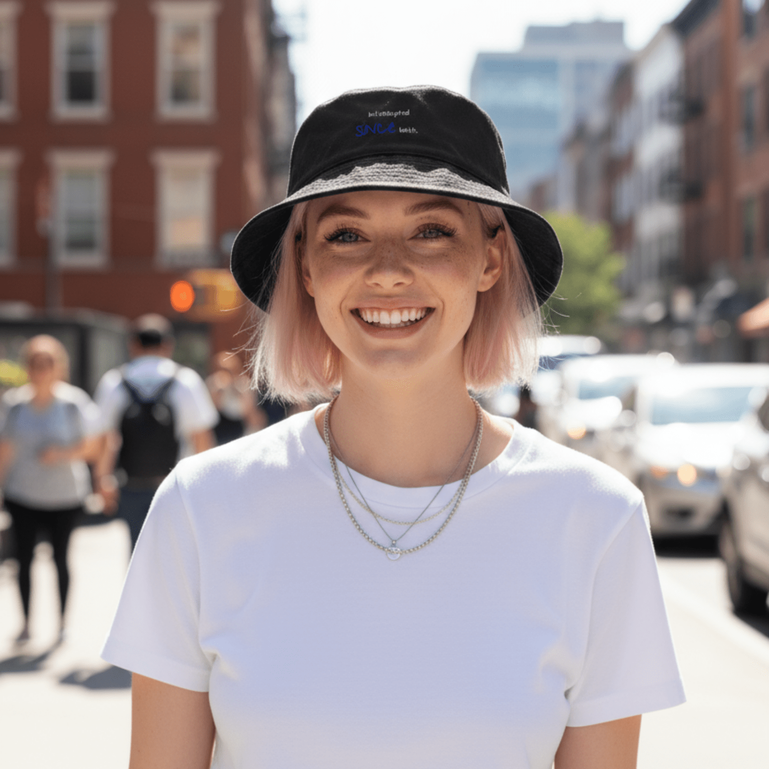 No Shit Shirts - Bucket Hat (Text only): Interrupted since birth. - Bucket Hat - basic