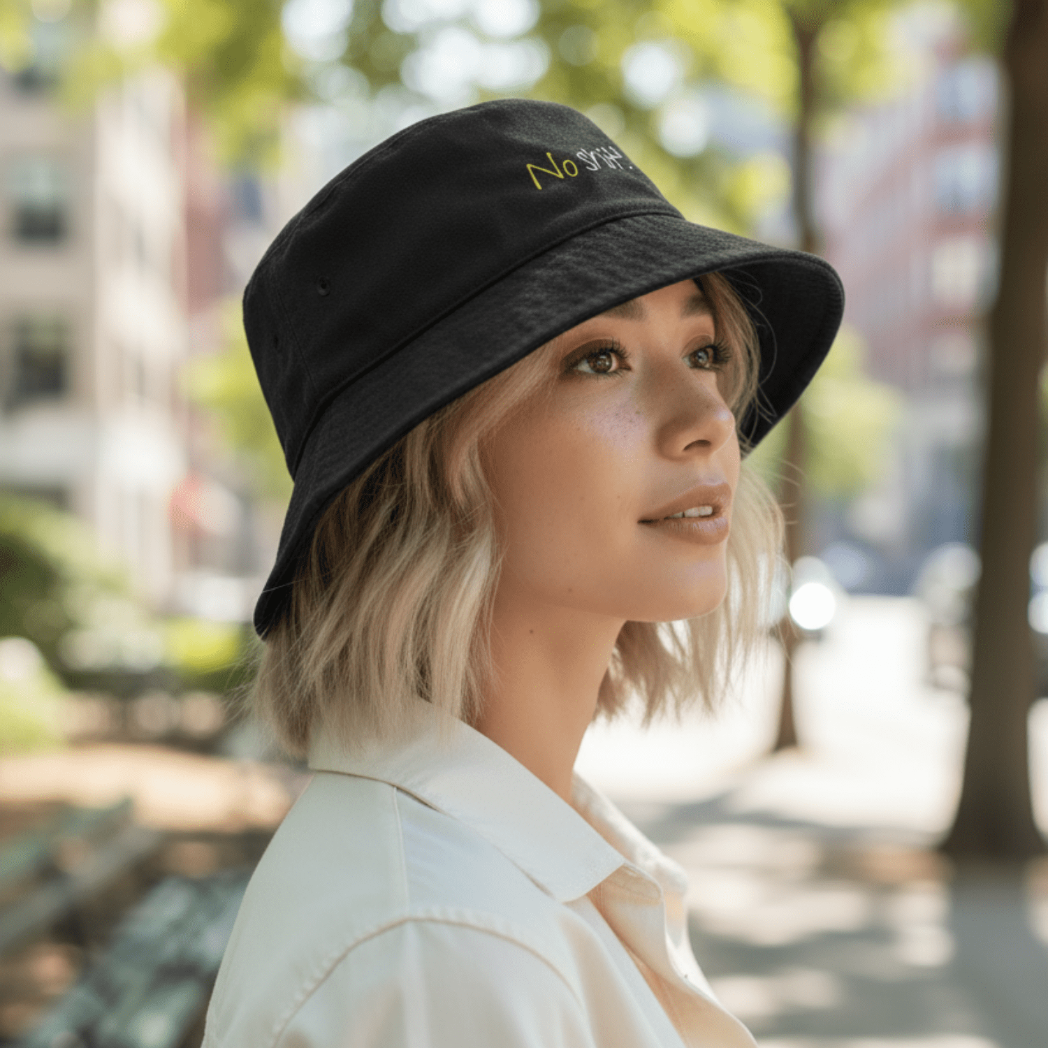 No Shit Shirts - Bucket Hat (Text only): No Shit! - Bucket Hat - basic