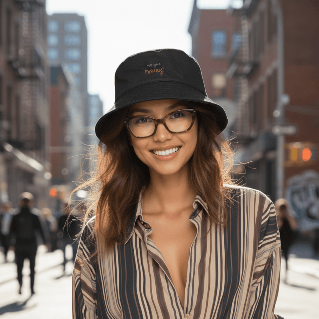 No Shit Shirts - Bucket Hat (Text only): Not your honey - Body & Autonomy & Sexism - basic