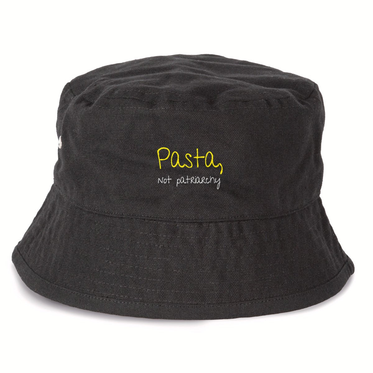 No Shit Shirts - Bucket Hat (Text only): Pasta, not patriarchy - Bucket Hat - basic