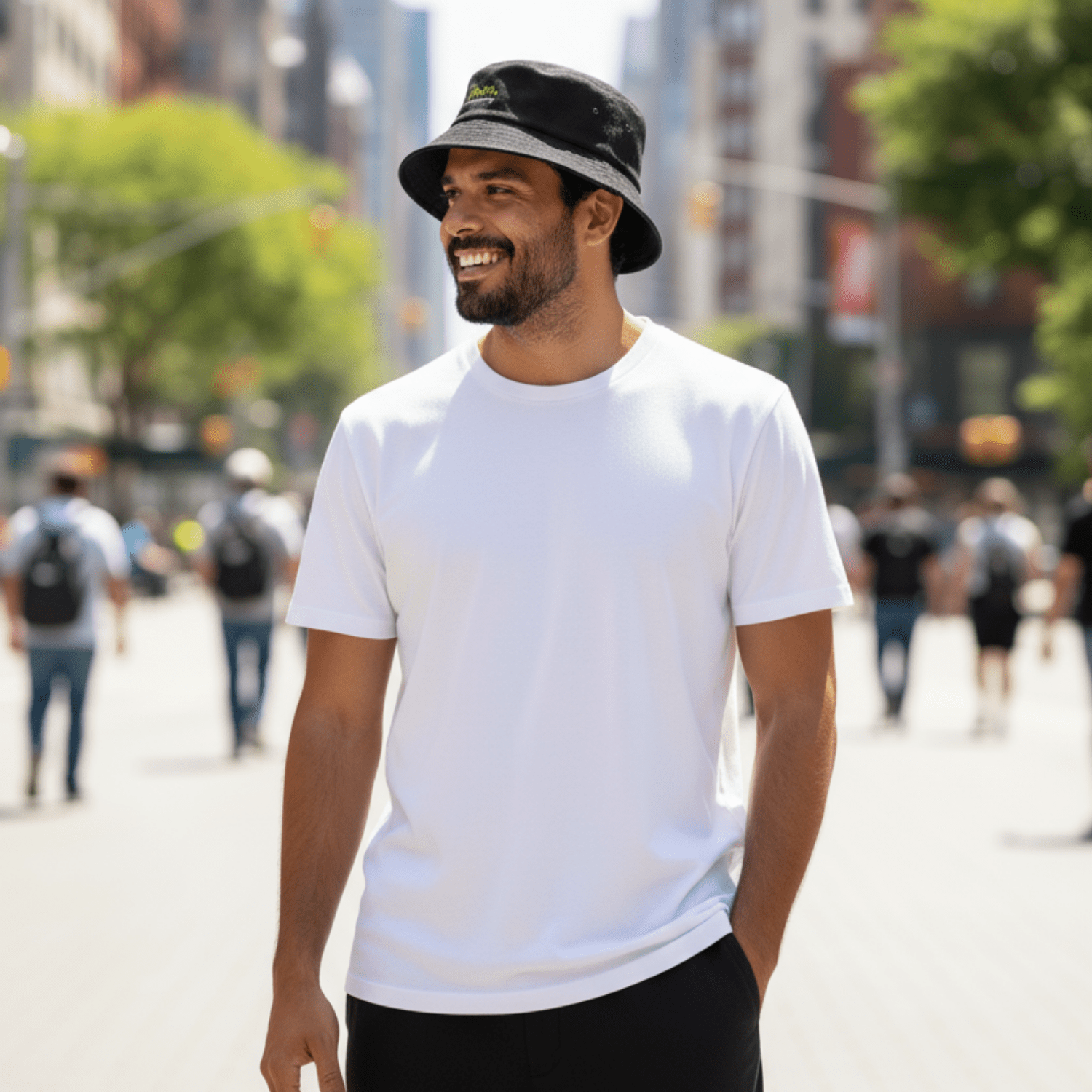 No Shit Shirts - Bucket Hat (Text only): Pasta, not patriarchy - Bucket Hat - basic