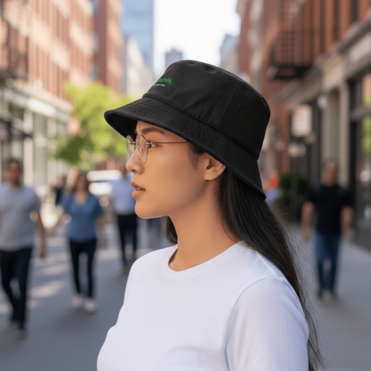 No Shit Shirts - Bucket Hat (Text only): Support women. Not just your mom - Bucket Hat - basic