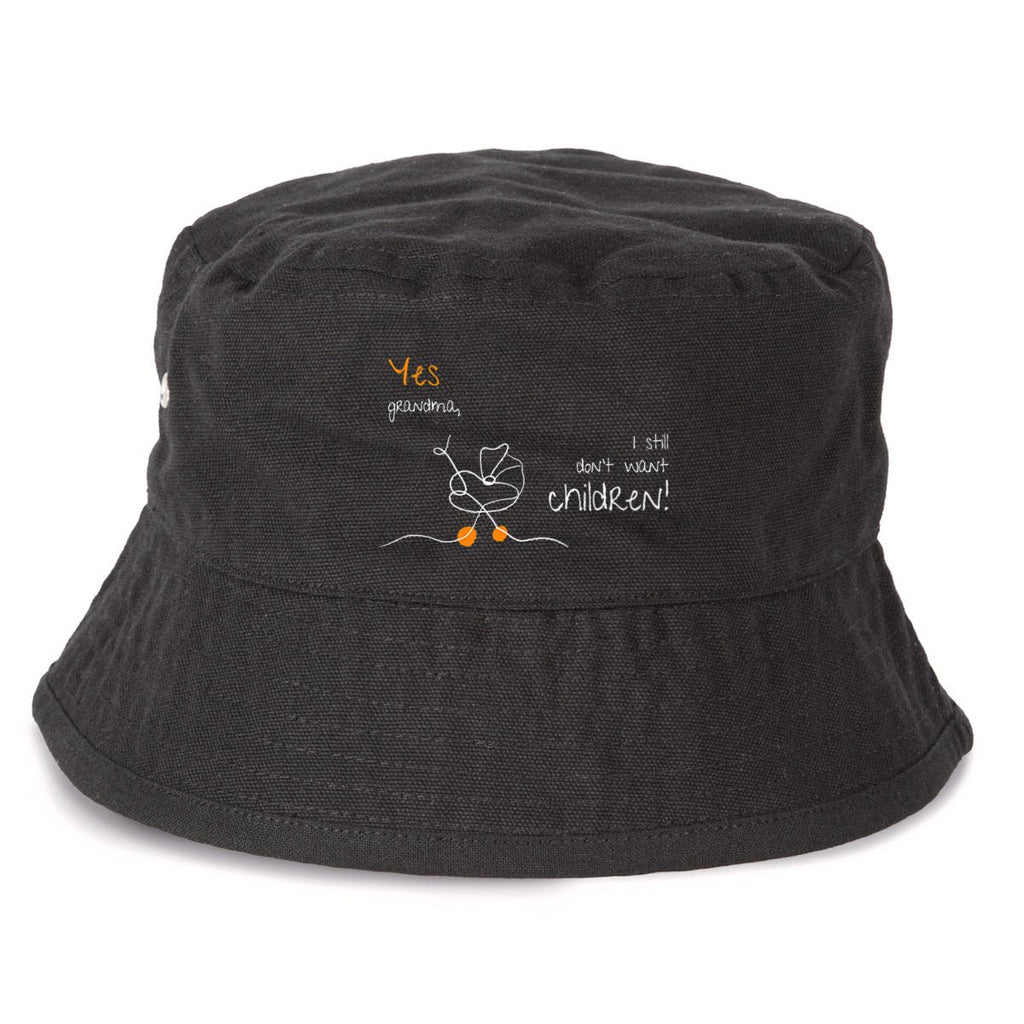 No Shit Shirts - Bucket Hat: Yes, grandma, I still don’t want children - Bucket Hat - basic