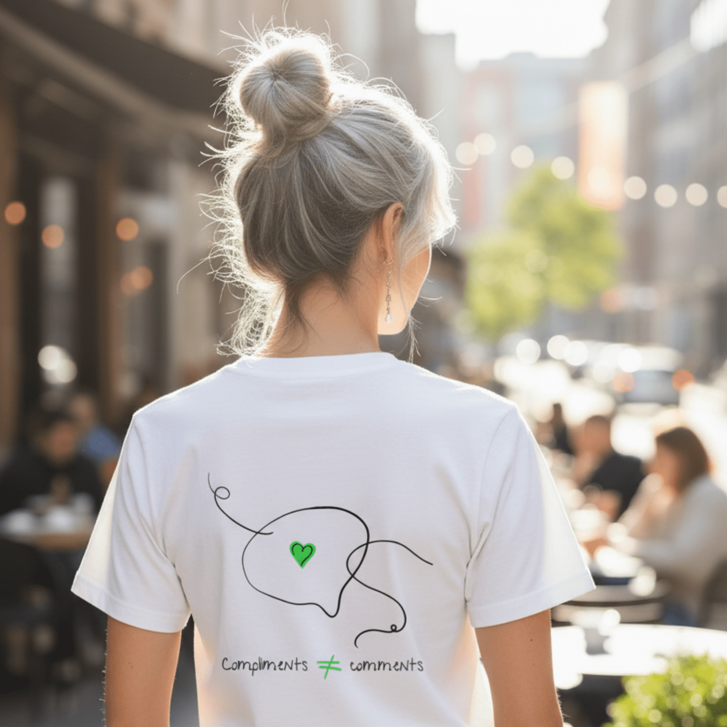 No Shit Shirts - Casual T-Shirt (Backprint): Compliments ≠ comments. - Casual T-Shirts - basic