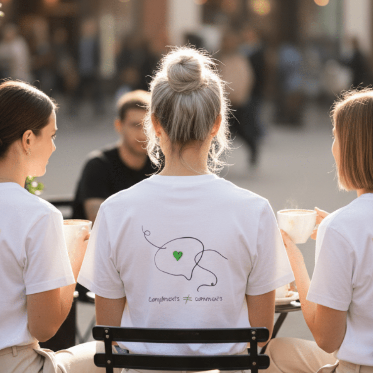 No Shit Shirts - Casual T-Shirt (Backprint): Compliments ≠ comments. - Casual T-Shirts - basic