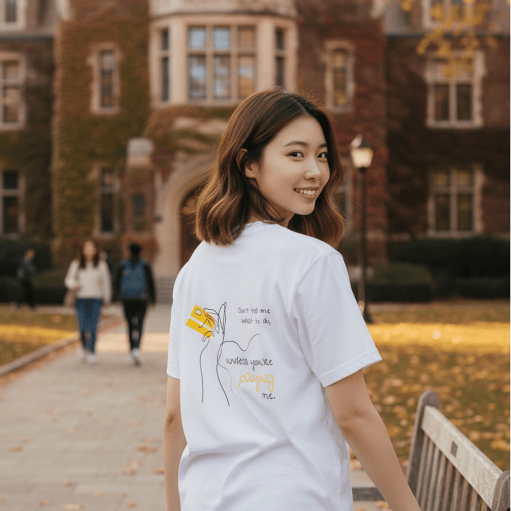 No Shit Shirts - Casual T-Shirt (Backprint): Don’t tell me what to do, unless you’re paying me - Casual T-Shirts - basic