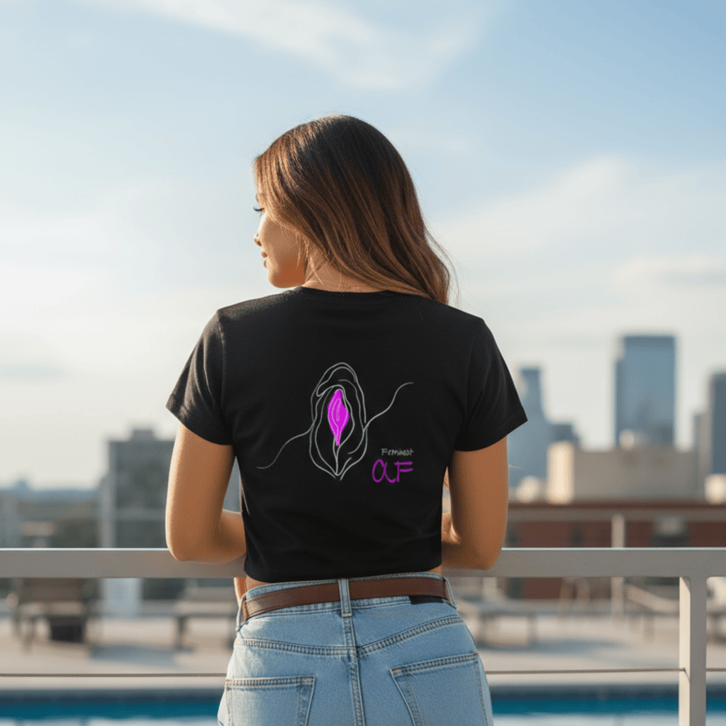 No Shit Shirts - Casual T-Shirt (Backprint): Feminist AF - Casual T-Shirts - basic