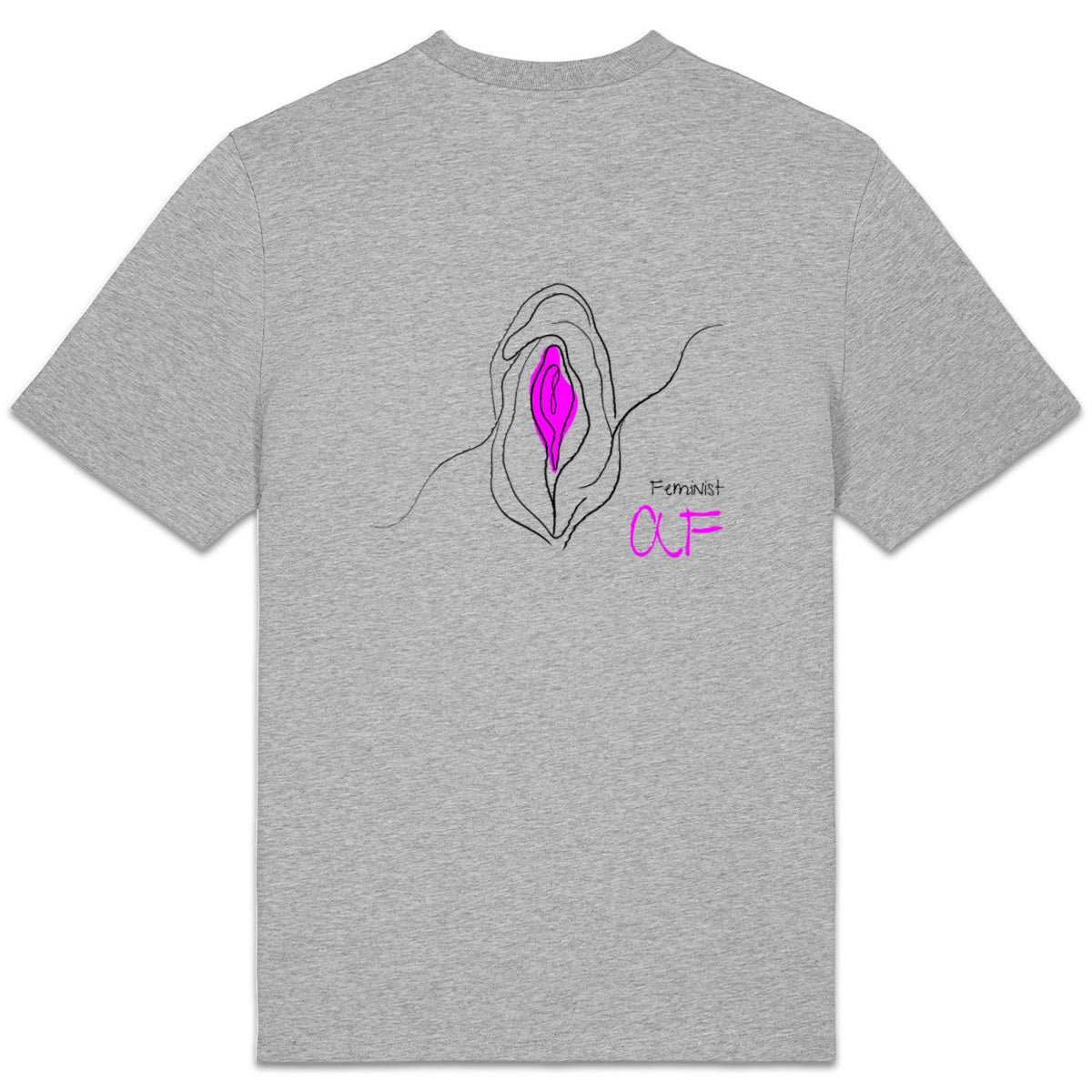 No Shit Shirts - Casual T-Shirt (Backprint): Feminist AF - Casual T-Shirts - basic