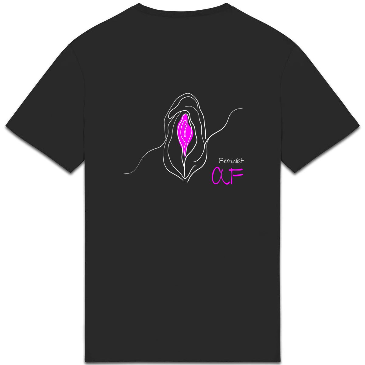 No Shit Shirts - Casual T-Shirt (Backprint): Feminist AF - Casual T-Shirts - basic