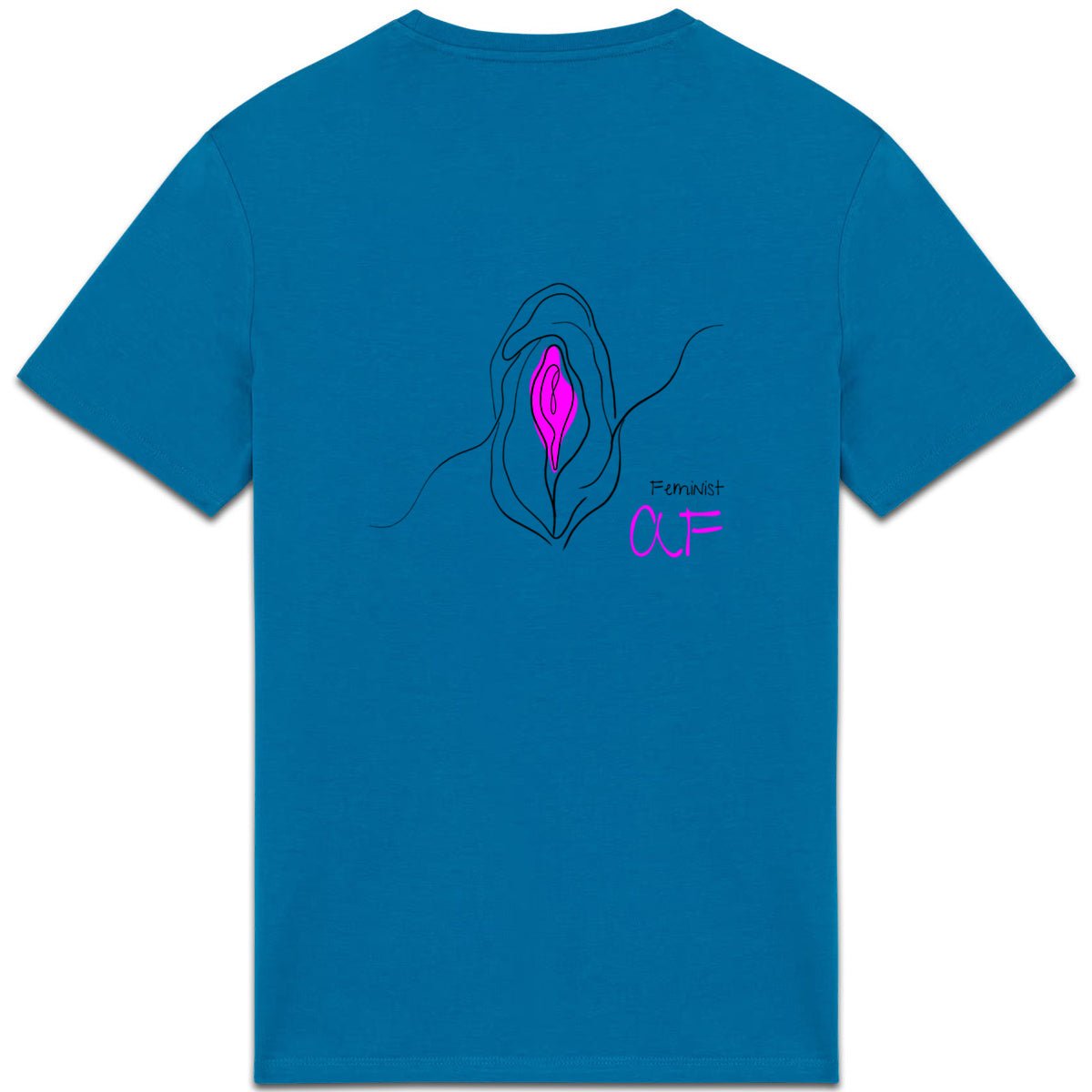 No Shit Shirts - Casual T-Shirt (Backprint): Feminist AF - Casual T-Shirts - basic