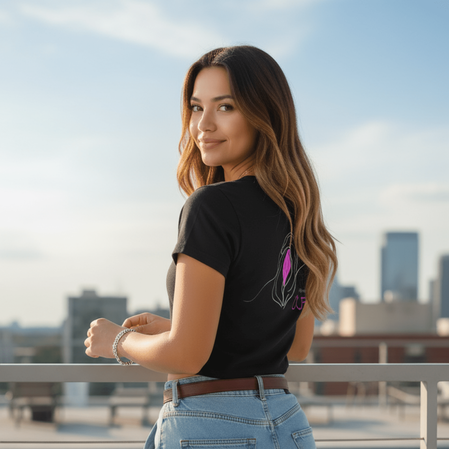 No Shit Shirts - Casual T-Shirt (Backprint): Feminist AF - Casual T-Shirts - basic