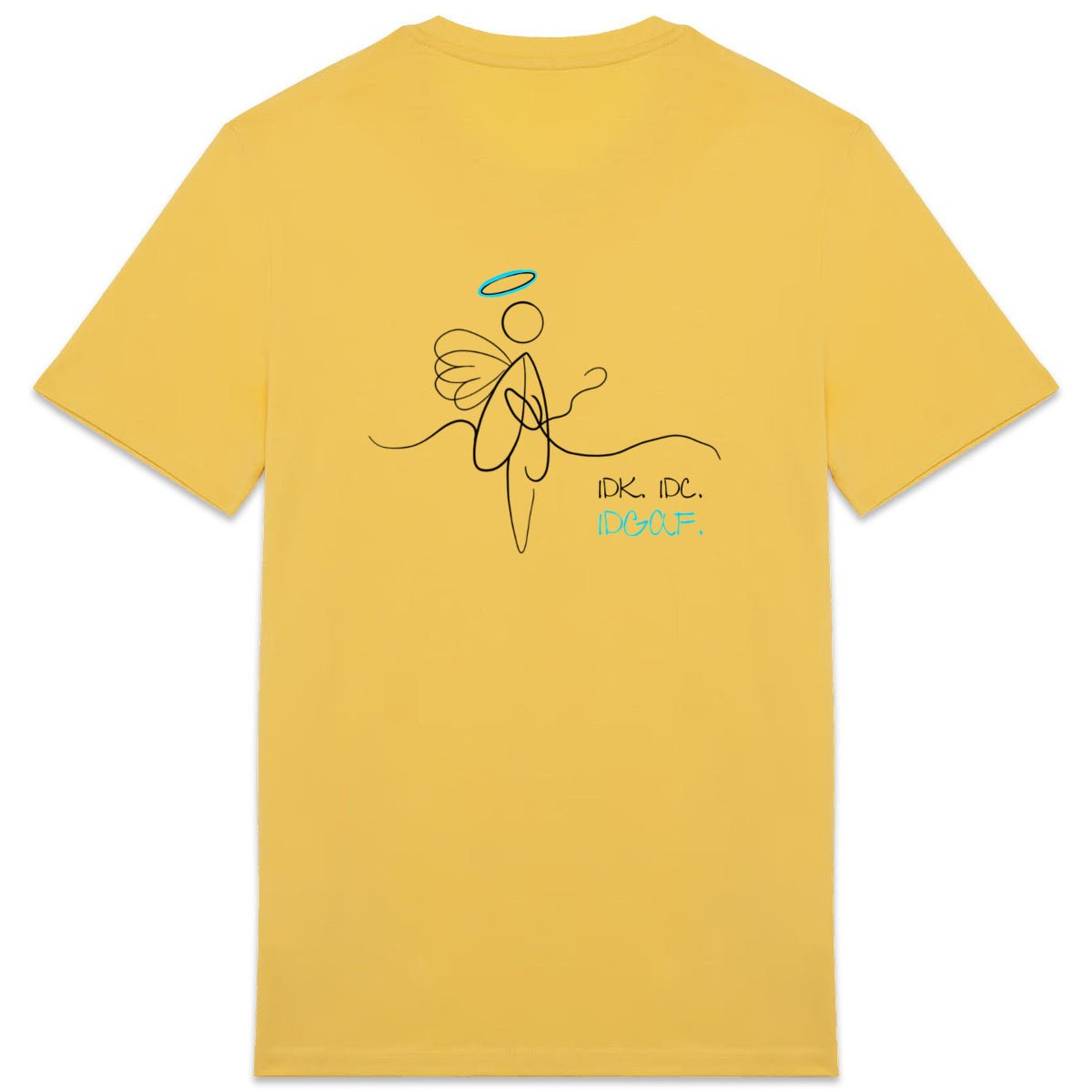 No Shit Shirts - Casual T-Shirt (Backprint): IDK. IDC. IDGAF. - Casual T-Shirts - basic