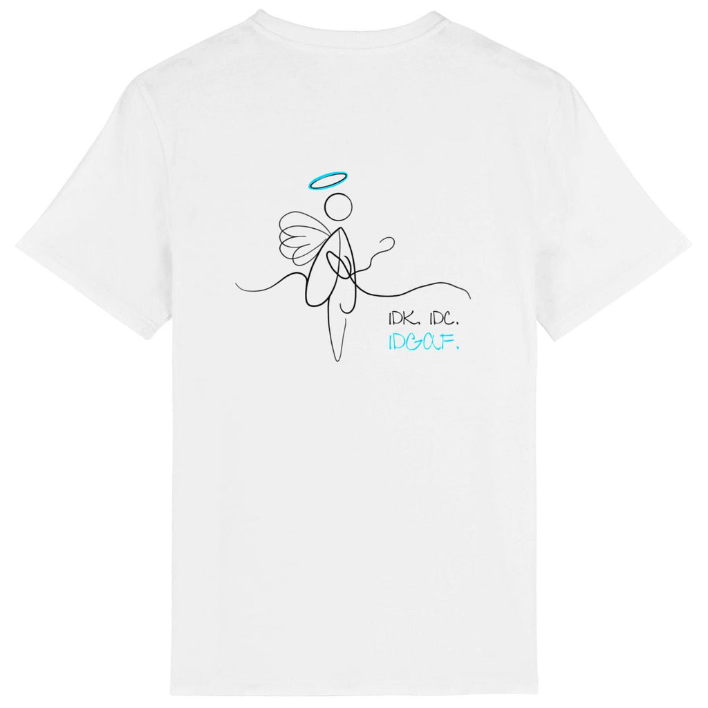 No Shit Shirts - Casual T-Shirt (Backprint): IDK. IDC. IDGAF. - Casual T-Shirts - basic