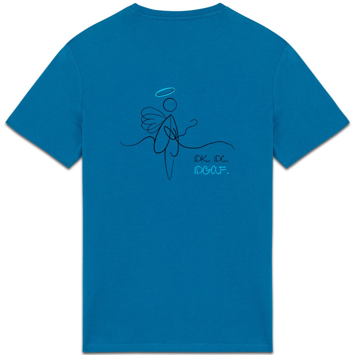 No Shit Shirts - Casual T-Shirt (Backprint): IDK. IDC. IDGAF. - Casual T-Shirts - basic