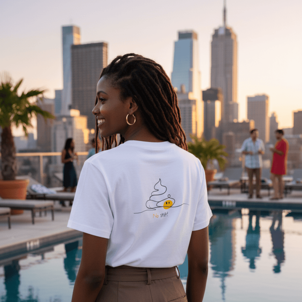 No Shit Shirts - Casual T-Shirt (Backprint): No Shit! - Casual T-Shirts - basic