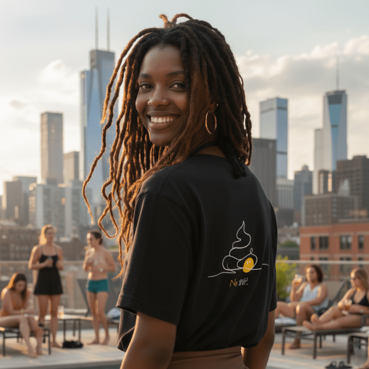 No Shit Shirts - Casual T-Shirt (Backprint): No Shit! - Casual T-Shirts - basic