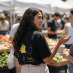 No Shit Shirts - Casual T-Shirt (Backprint): Pasta, not patriarchy - Casual T-Shirts - basic