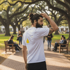 No Shit Shirts - Casual T-Shirt (Backprint): Same job. Same hours. Less pay. Guess who? - Casual T-Shirts - basic