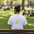 No Shit Shirts - Casual T-Shirt (Backprint): Same job. Same hours. Less pay. Guess who? - Casual T-Shirts - basic