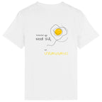 No Shit Shirts - Casual T-Shirt (Backprint): Scrambled eggs need skill, not chromosomes. - Casual T-Shirts - basic