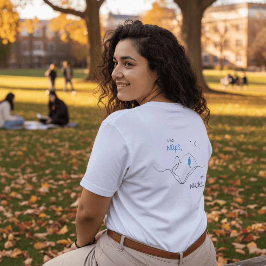 No Shit Shirts - Casual T-Shirt (Backprint): Send Naps, Not Nudes - Body & Autonomy & Sexism - basic