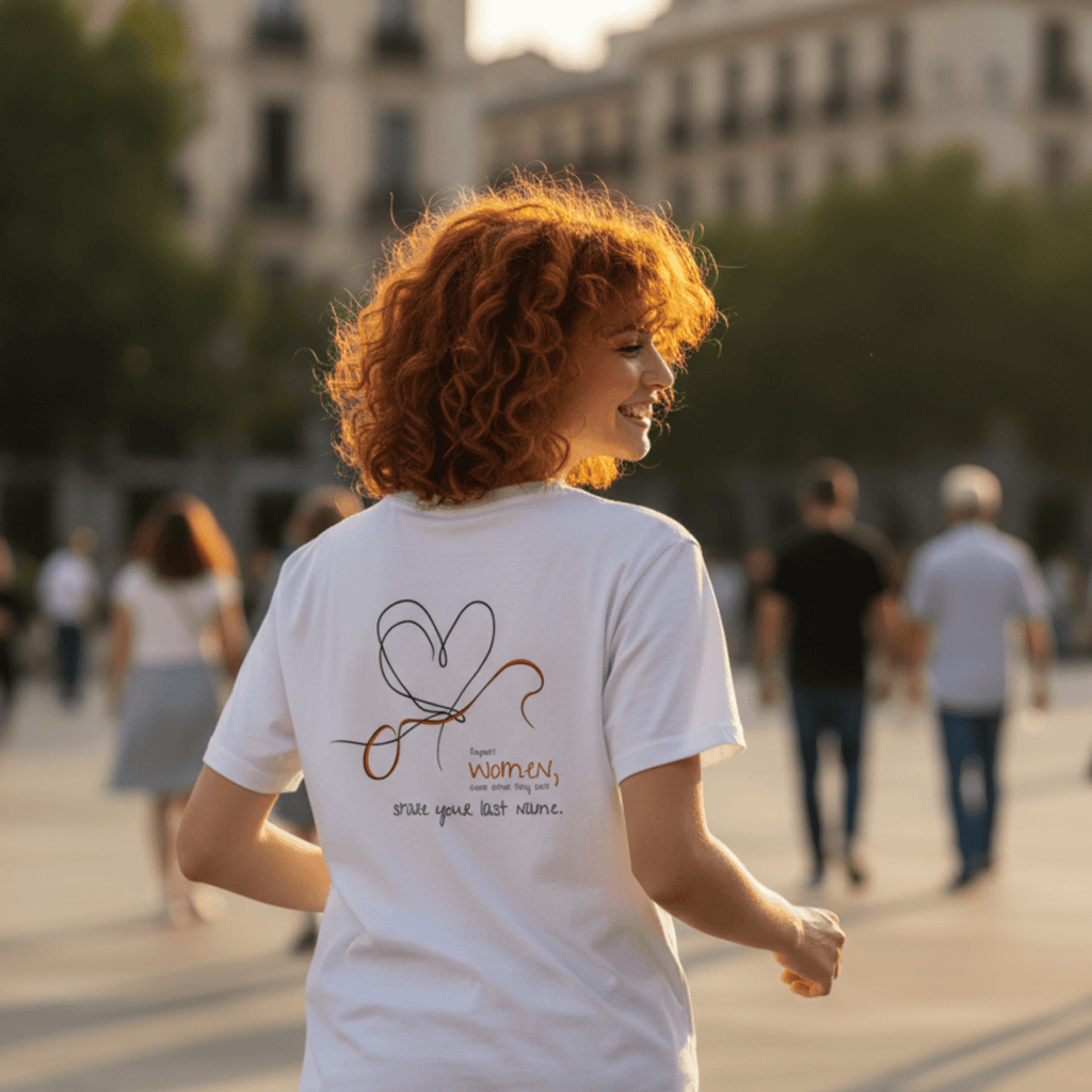 No Shit Shirts - Casual T-Shirt (Backprint): Support women, even when they don’t share your last name. - Casual T-Shirts - basic