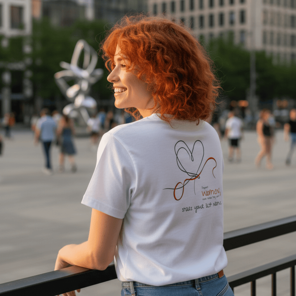 No Shit Shirts - Casual T-Shirt (Backprint): Support women, even when they don’t share your last name. - Casual T-Shirts - basic