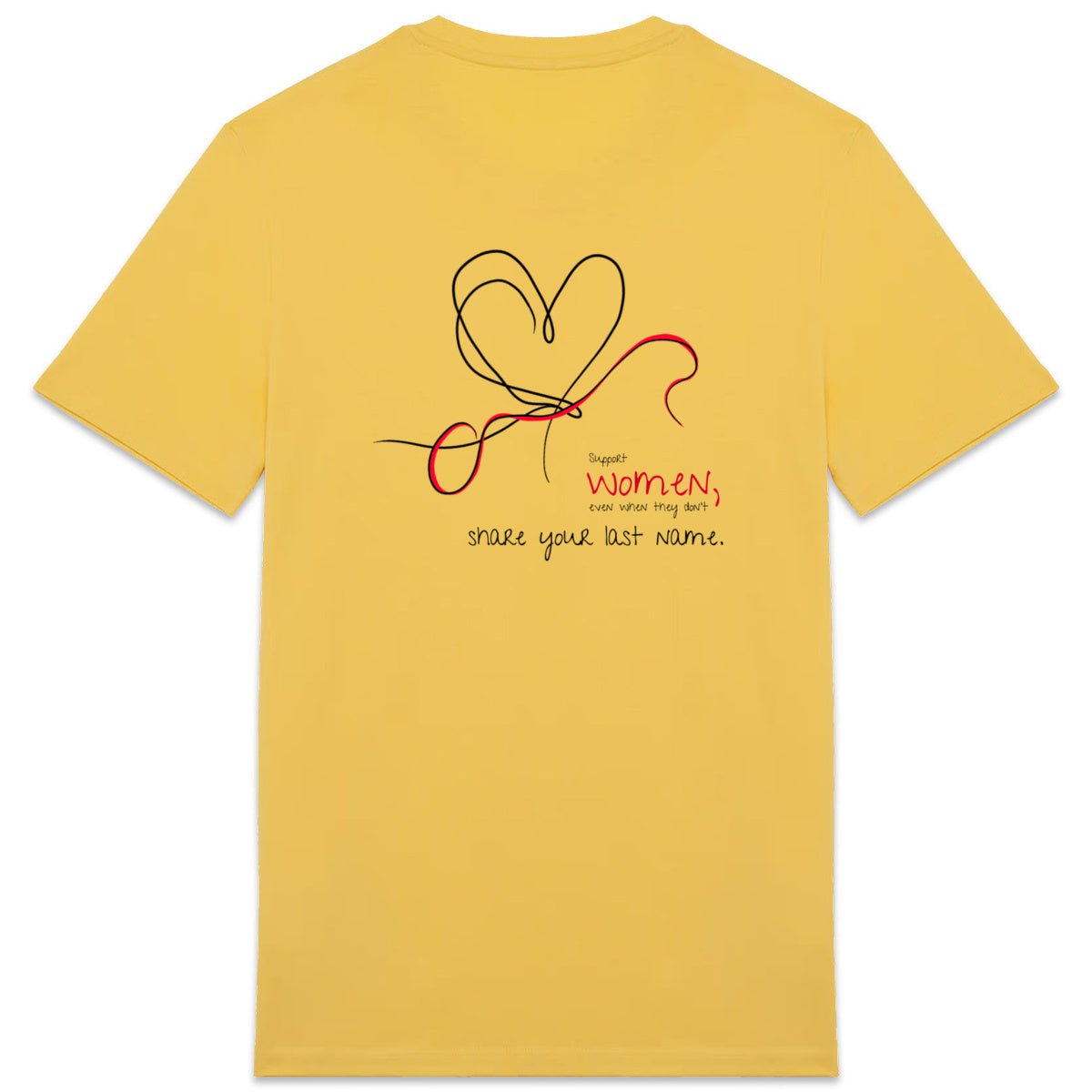 No Shit Shirts - Casual T-Shirt (Backprint): Support women, even when they don’t share your last name. - Casual T-Shirts - basic