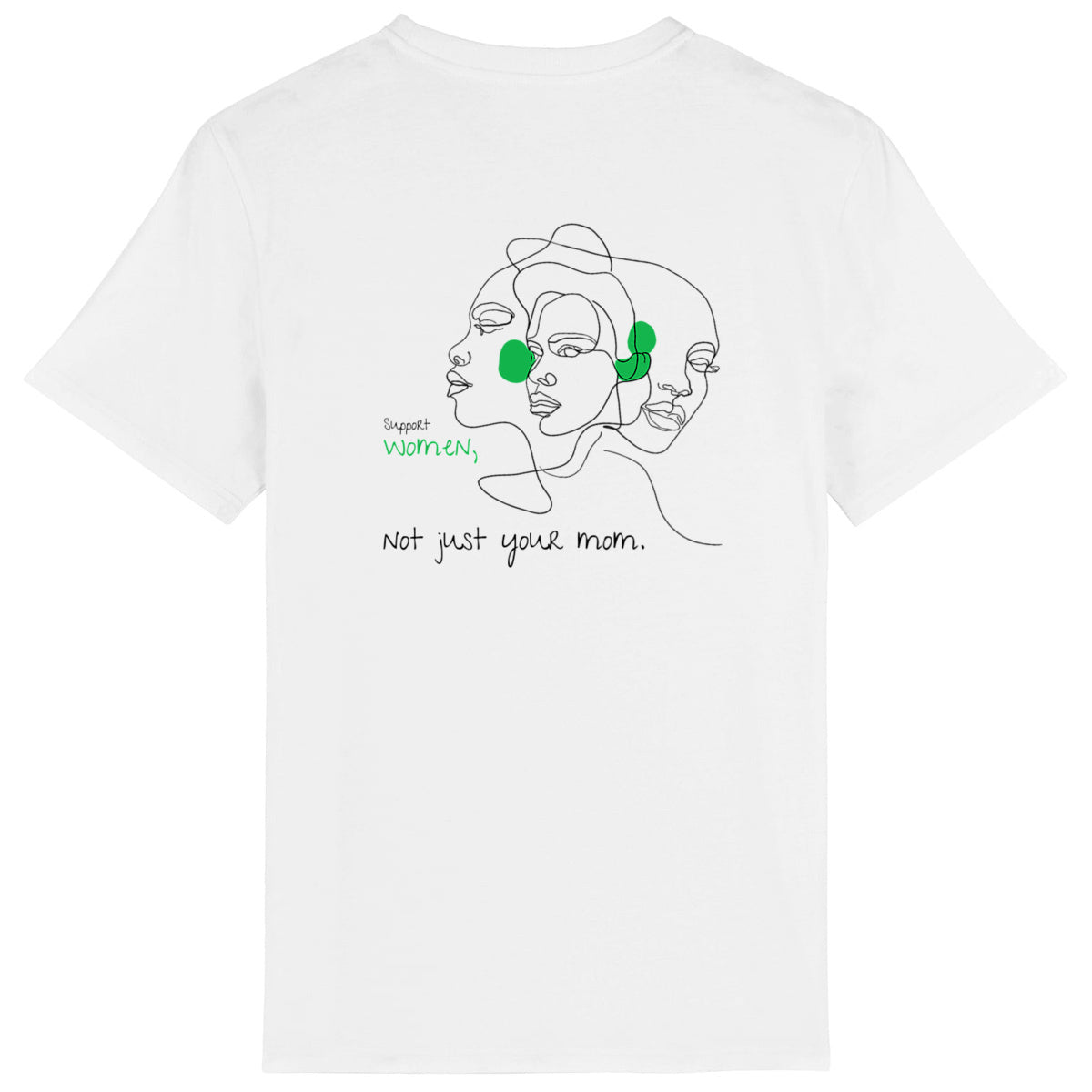 No Shit Shirts - Casual T-Shirt (Backprint): Support women. Not just your mom - Casual T-Shirts - basic