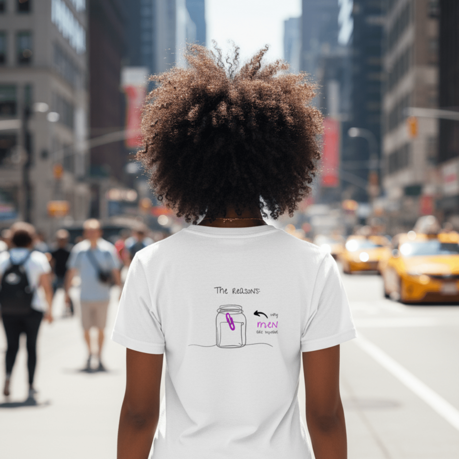 No Shit Shirts - Casual T-Shirt (Backprint): The reasons why men are superior: - Casual T-Shirts - basic