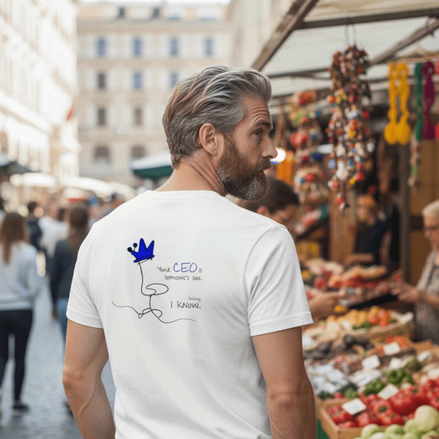 No Shit Shirts - Casual T-Shirt (Backprint): Your CEO is someone’s son. Shocking, I know. - Casual T-Shirts - basic