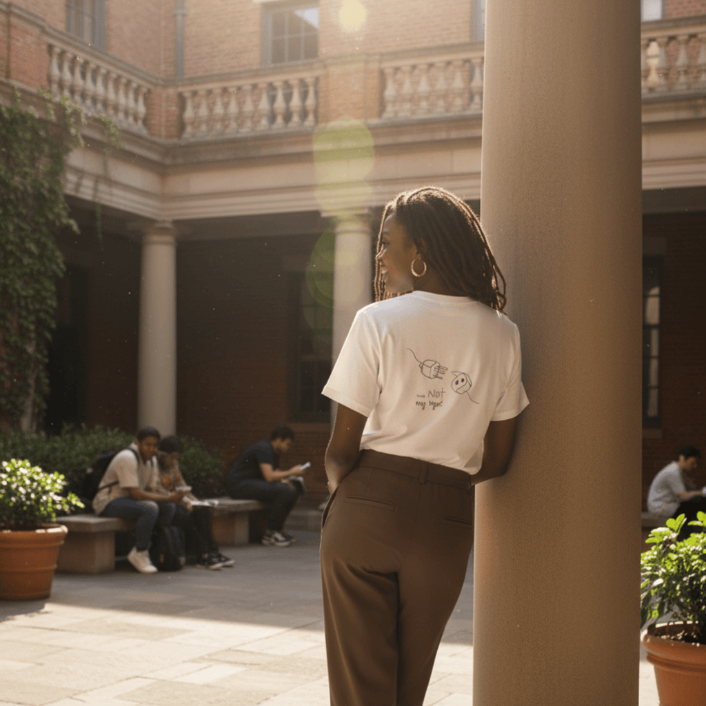 No Shit Shirts - Casual T-Shirt (Backprint): Your not my type - Body & Autonomy & Sexism - basic