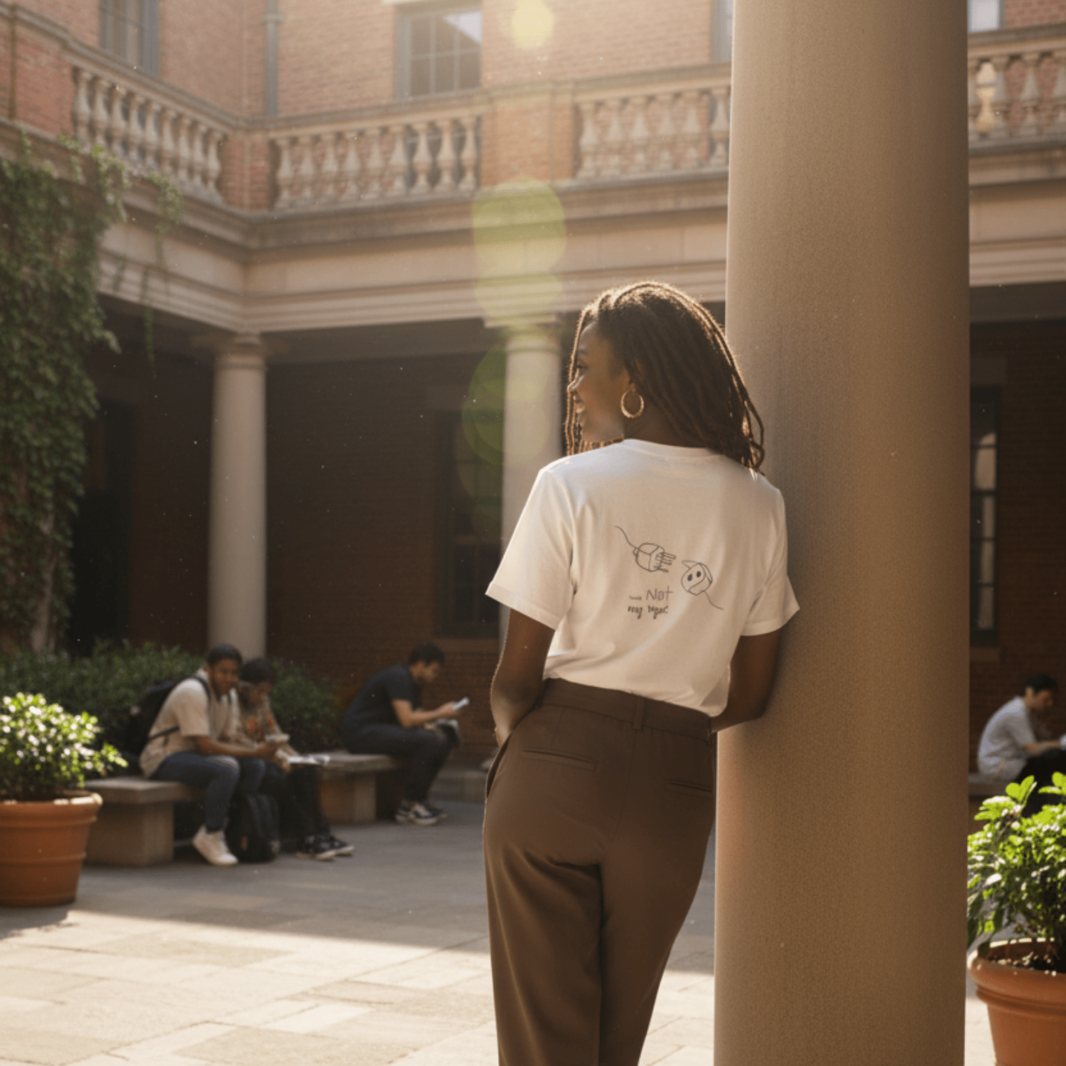 No Shit Shirts - Casual T-Shirt (Backprint): Your not my type - Body & Autonomy & Sexism - basic