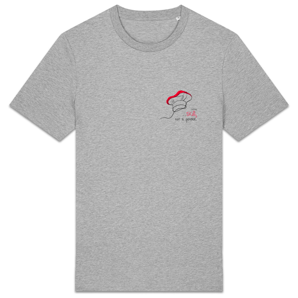 No Shit Shirts - Casual T-Shirt: Cooking is a skill, not a gender. - Casual T-Shirts - basic