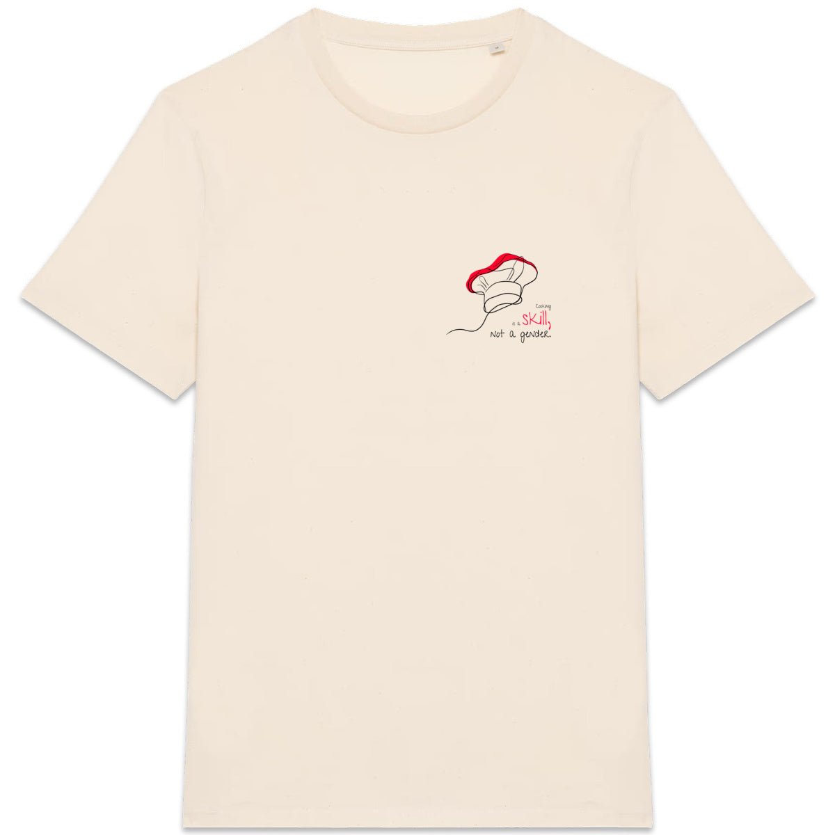 No Shit Shirts - Casual T-Shirt: Cooking is a skill, not a gender. - Casual T-Shirts - basic