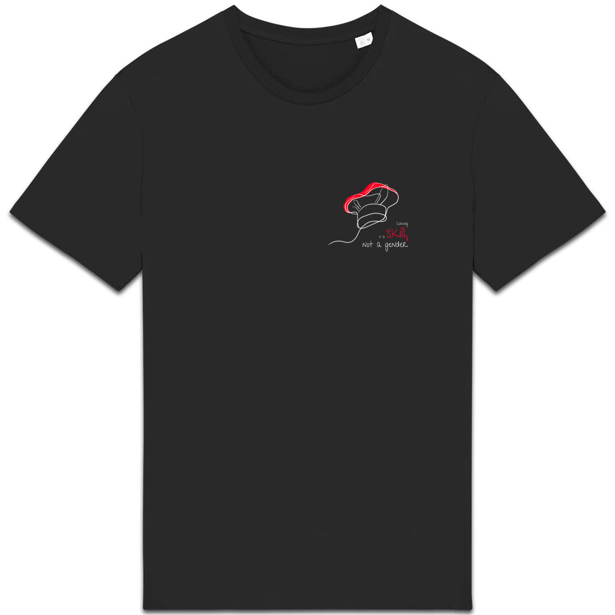 No Shit Shirts - Casual T-Shirt: Cooking is a skill, not a gender. - Casual T-Shirts - basic