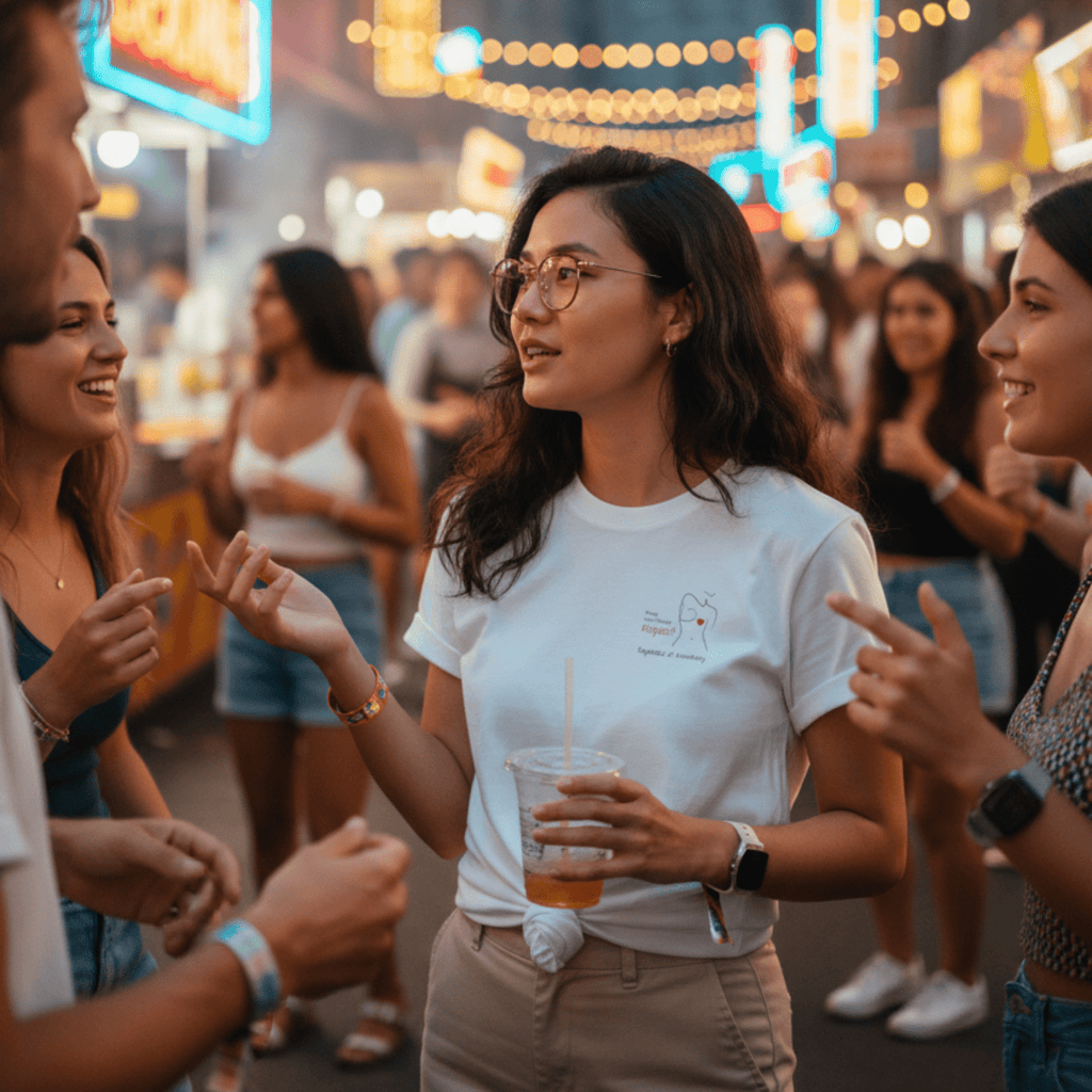 No Shit Shirts - Casual T-Shirt: Every chest deserves respect. Regardless of inventory. - Body & Autonomy & Sexism - basic