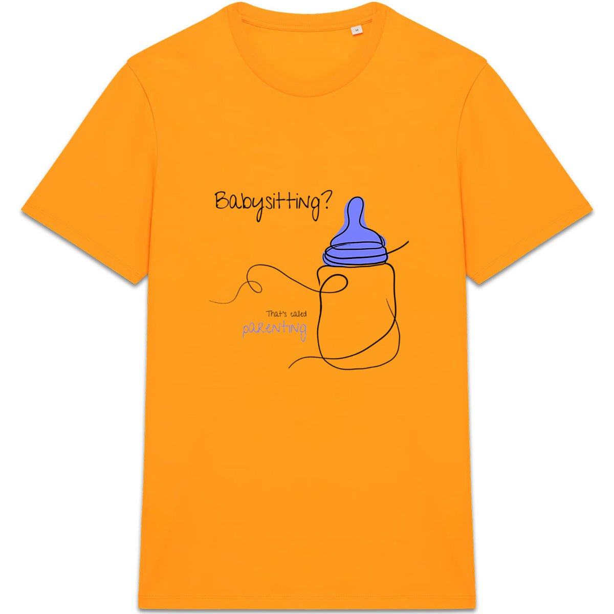 No Shit Shirts - Casual T-Shirt (Frontprint Large): Babysitting? That’s called parenting! - Casual T-Shirts - basic