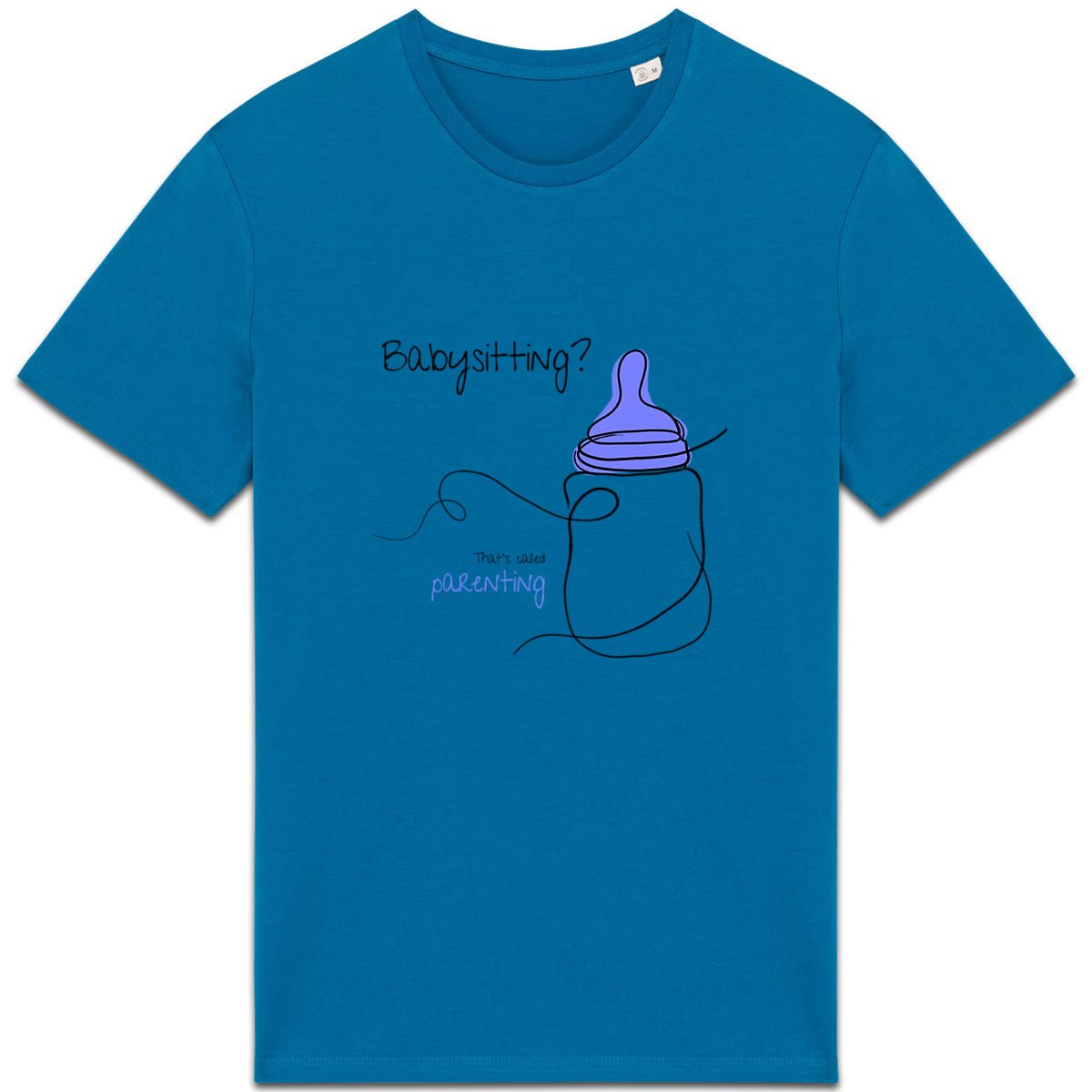 No Shit Shirts - Casual T-Shirt (Frontprint Large): Babysitting? That’s called parenting! - Casual T-Shirts - basic