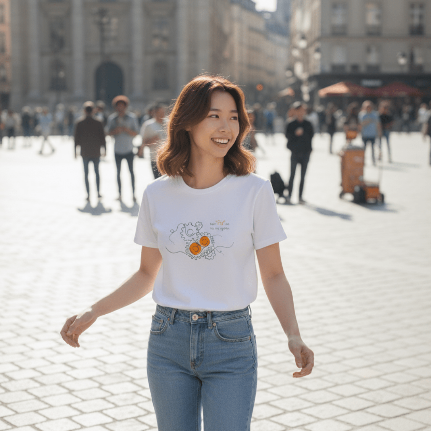 No Shit Shirts - Casual T-Shirt (Frontprint Large): Don’t “fix” me. Fix the system. - Casual T-Shirts - basic