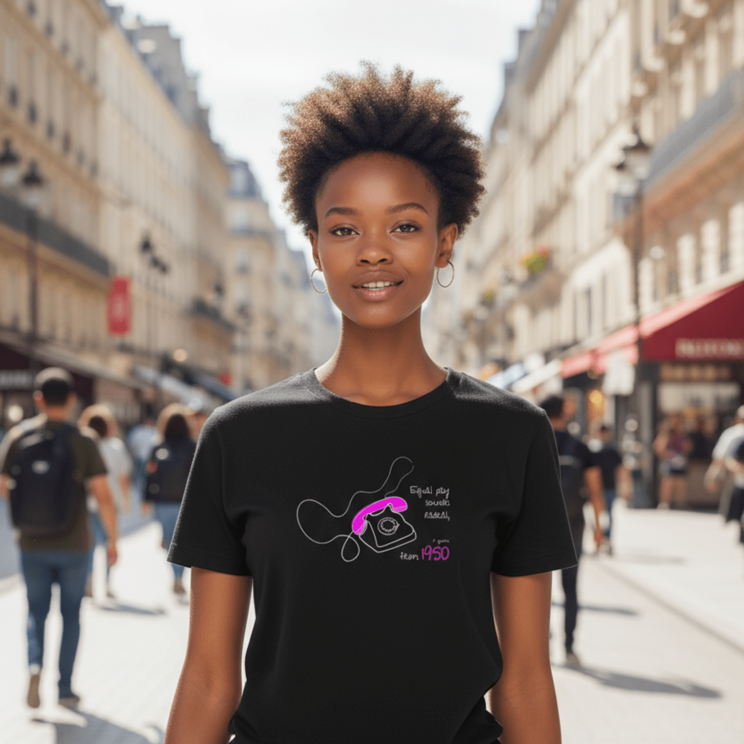 No Shit Shirts - Casual T-Shirt (Frontprint Large): Equal pay sounds radical… if you’re from 1950. - Casual T-Shirts - basic