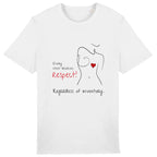 No Shit Shirts - Casual T-Shirt (Frontprint Large): Every chest deserves respect. Regardless of inventory. - Body & Autonomy & Sexism - basic