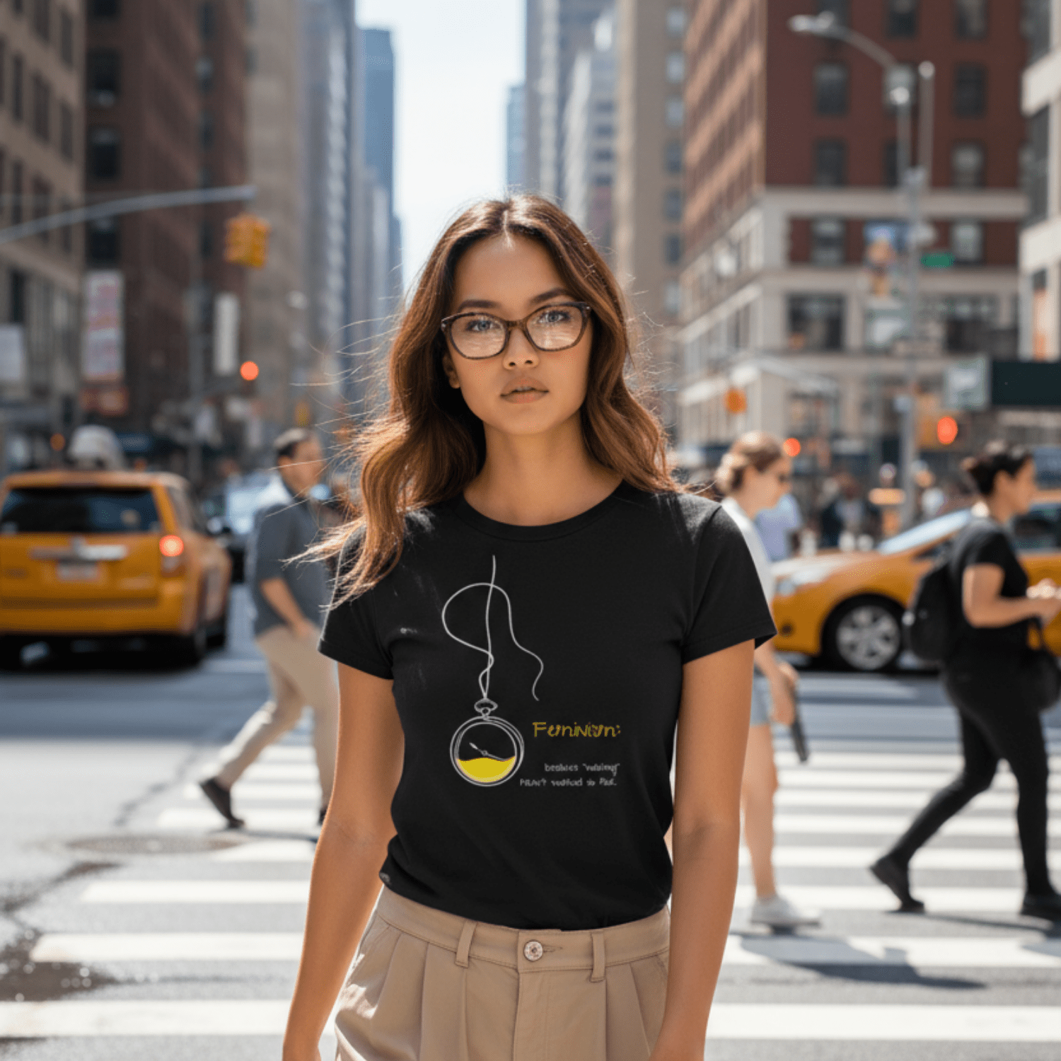 No Shit Shirts - Casual T-Shirt (Frontprint Large): Feminism: because “waiting” hasn’t worked so far - Casual T-Shirts - basic