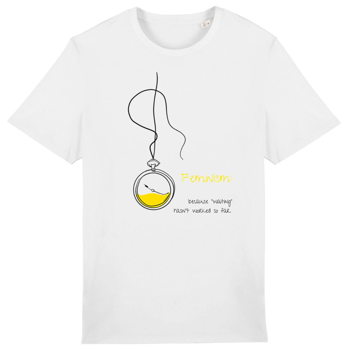 No Shit Shirts - Casual T-Shirt (Frontprint Large): Feminism: because “waiting” hasn’t worked so far - Casual T-Shirts - basic