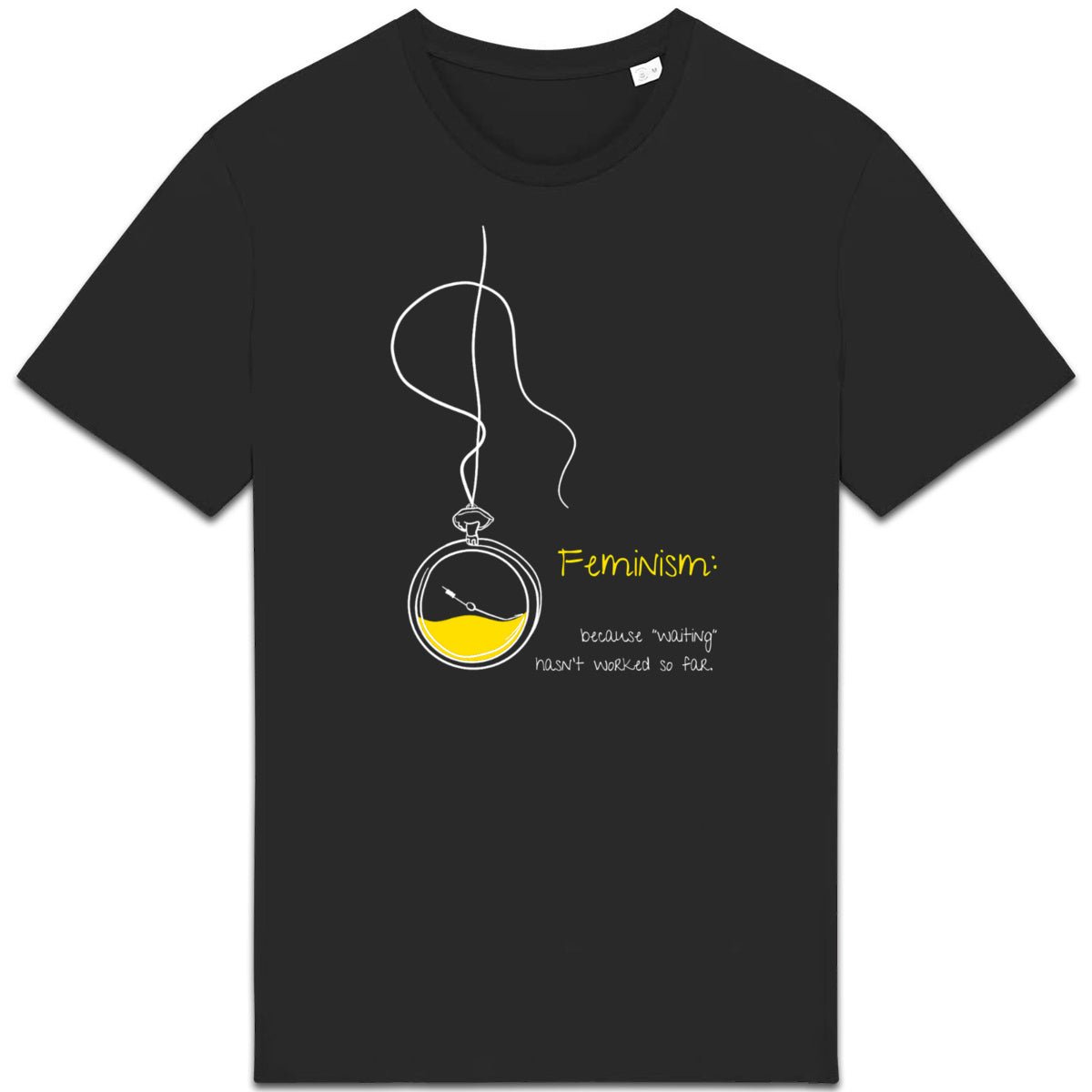 No Shit Shirts - Casual T-Shirt (Frontprint Large): Feminism: because “waiting” hasn’t worked so far - Casual T-Shirts - basic