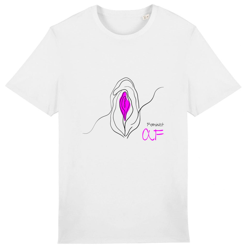 No Shit Shirts - Casual T-Shirt (Frontprint Large): Feminist AF - Casual T-Shirts - basic