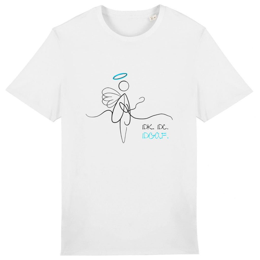 No Shit Shirts - Casual T-Shirt (Frontprint Large): IDK. IDC. IDGAF. - Casual T-Shirts - basic